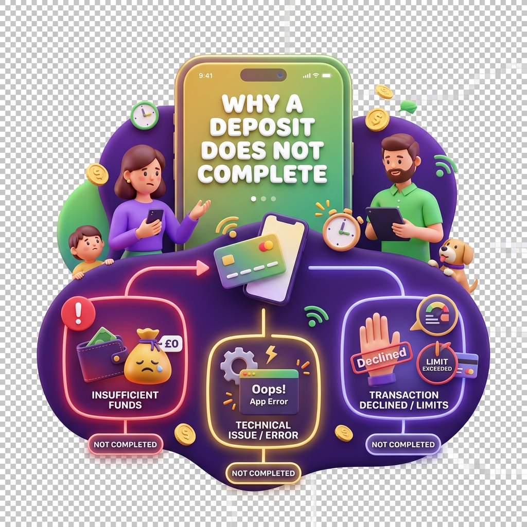 Why a deposit does not complete